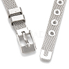 Alloy Rhinestone Snap Cord Bracelet Making BJEW-S136-03-7