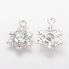 Alloy Cubic Zirconia Pendants ZIRC-S056-01-1