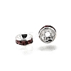 Brass Grade A Rhinestone Spacer Beads RB-A014-Z6mm-10S-3