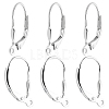 Beebeecraft 4 Pairs 925 Sterling Silver Leverback Hoop Earring Findings STER-BBC0001-84-1