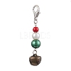 Christmas Iron Bell Pendant Decoration HJEW-JM02347-1