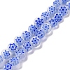Handmade Millefiori Lampwork Beads Strands LAMP-G164-11E-1