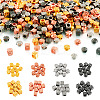 800Pcs 8 Styles CCB Plastic Beads CCB-TA0001-05-1