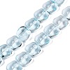 Electroplate Glass Beads Strands EGLA-N012-07I-1