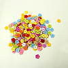 Fashionable Plum Blossom Shape Buttons With Assorted Colors NNA0VCX-1