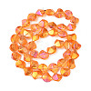 Electroplate Glass Beads Strands EGLA-N008-019-A05-2