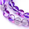 Synthetic Moonstone Beads Strands G-R375-8mm-B09-1