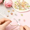 50Pcs Transparent Acrylic with ABS Plastic Pearl Charms PALLOY-CJ00181-5