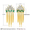 Brass Micro Pave Cubic Zirconia Stud Earrings EJEW-BB70428-6
