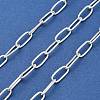 925 Sterling Silver Paperclip Link Alternating Twist Chains STER-NH0001-82S-1