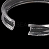 Transparent Plastic Single Bracelet Display Rings BDIS-F006-01B-3