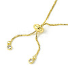 5Pcs Rack Plating Adjustable Brass Slider Bracelet Making MAK-FS0001-03G-3