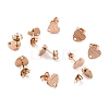 Ion Plating(IP) 304 Stainless Steel Stud Earring Findings STAS-I183-03A-RG-1