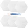 Hexagon Painting Canvas Panel Drawing Boards DIY-NB0004-10-1