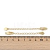 Brass Ends with Chains KK-P283-35G-3