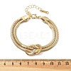 Iron Snake Chain Bracelets for Women BJEW-G744-01G-1-3