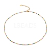 304 Stainless Steel Enamel Link Chain Bracelets & Necklaces Jewelry Sets SJEW-JS01137-2