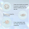 2Pcs Alloy Rhinestone Shoe Decorations AJEW-FG0003-72B-4