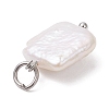Natural Nucleated Pearl Keshi Pendants PALLOY-JF04626-02-5