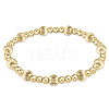 Bohemia Brass Round Beaded Stretch Bracelets TK0566-13-1