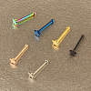 304 Stainless Steel Star Nose Bone Rings WGFF656-05-3