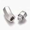 304 Stainless Steel Bayonet Clasps STAS-A035E-8MP-4