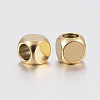 Ion Plating(IP) 304 Stainless Steel Beads X-STAS-F135-07G-3x3mm-2