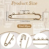 30Pcs Iron Brooch Findings  FIND-SC0020-46AB-2