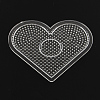 Heart Pegboards for 3x2.5mm Mini Fuse Beads X-DIY-Q009-05-2