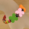 Colorful Wood Bracelets for Kids BJEW-JB00740-3