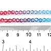 Gradient Color Baking Paint Glass Bead Strands LS-DGLA-A039-T4mm-A017-5