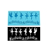 Music Note & Ballet Dancer Food Grade Silicone Mat Moulds MUSI-PW0003-02-5