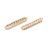 Rack Plating Brass Micro Pave Cubic Zirconia Connestor Charms X-KK-D073-03G-03-NR-2