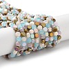 Electroplate Glass Beads X-EGLA-P056-01D-1
