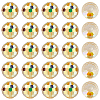 80Pcs AB Color Plated Glass Beads EGLA-PA0001-41B-7