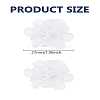 1Pair Flower Acrylic Stud Earrings EJEW-LP0008-005D-2