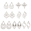  Jewelry 14Pcs 7 Style Stainless Steel Pendants STAS-PJ0001-46-1