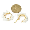 Natural Moonstone Chips Braided Hoop Earrings EJEW-JE04940-24-2