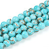 Baking Paint Glass Beads Strands DGLA-N010-10mm-03-1