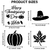 MAYJOYDIY US 1 Set Autumn Theme PET Hollow Out Drawing Painting Stencils DIY-MA0001-58-2