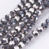Electroplate Glass Bead Strands LS-EGLA-R042-4mm-06-1