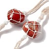 Natural Red Jasper Pendant Decorations HJEW-E579-01E-2