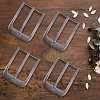 4Pcs Alloy Single Prong Roller Buckles FIND-CL0002-11-7