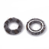 Faux Mink Fur Covered Linking Rings X-WOVE-N009-08A-2