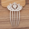 Alloy Hair Comb Findings PW-WG28420-01-1