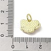 Evil Eye Enamel Shell Brass Butterfly Charms with Jump Rings KK-E092-27G-02-3