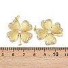 Brass Cubic Zirconia Pendants KK-L251-54G-3