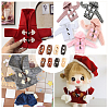 80Pcs 8 Style Wooden Buttons BUTT-GF0004-03-4