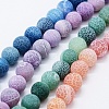 Natural Weathered Agate Beads Strands G-K261-01-8mm-1