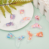 30Pcs 6 Colors Quicksand Sequin Plastic Cabochons KY-CJ0001-42-5